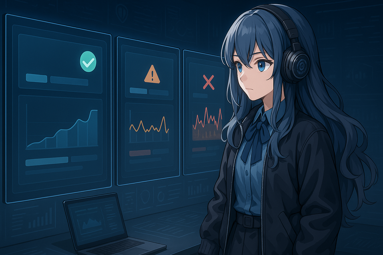 PIKOが3つのhelperモデル比較結果を確認するイラスト