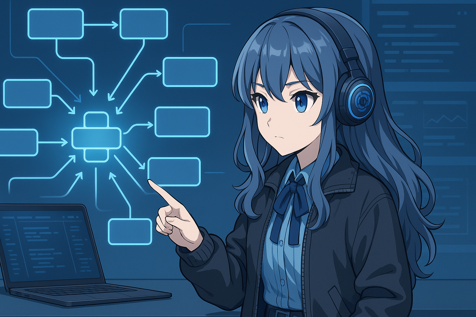 PIKOが複数のAPI経路が共通のモデル設定へ集約される構造を確認しているイラスト